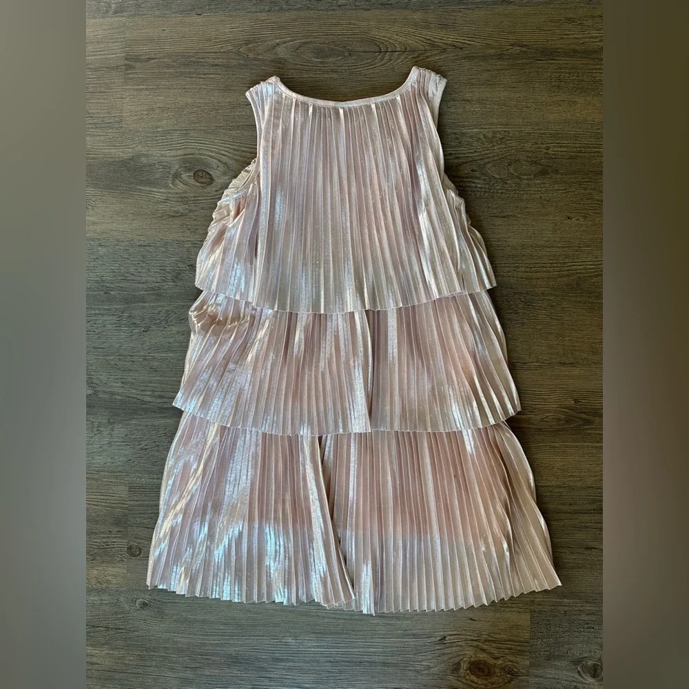 Jusbe. Shimmering Pink Tiered Dress